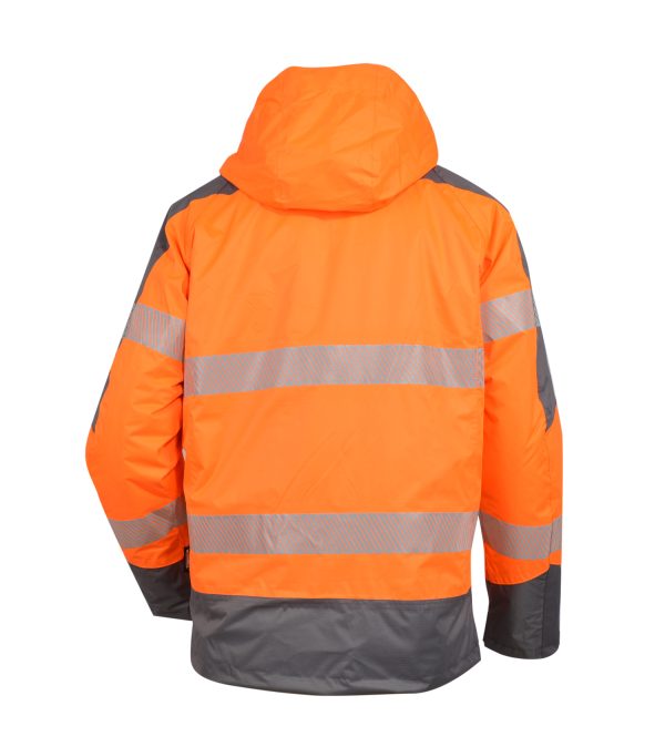 Warnschutz Winter-Regenjacke 3-1 HI-VIZ